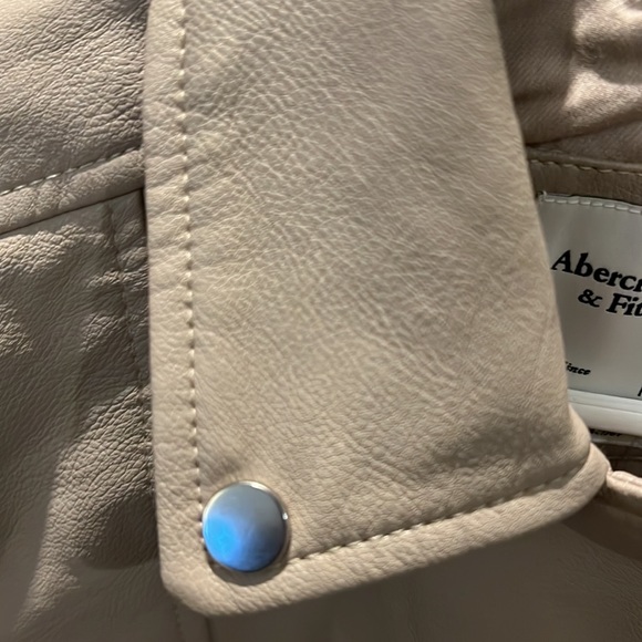 Abercrombie And Fitch Vegan Leather Moto Jacket - Picture 3 of 8
